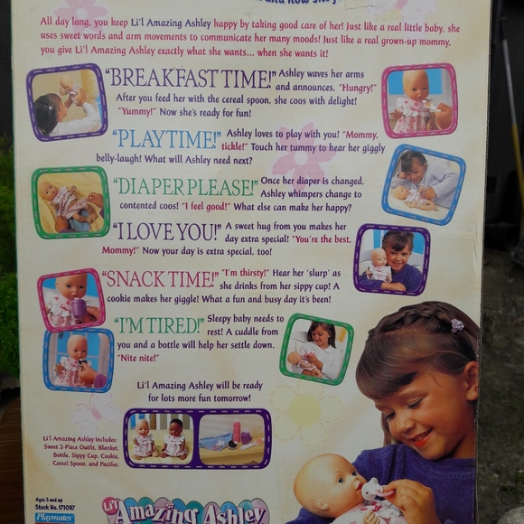 Amazing Ashley Baby Doll w Accessories Talks/Moves Arms Playmates 2001 - Picture 4 of 12